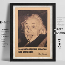 Load image into Gallery viewer, FREE Albert Einstein Poster  &quot; Imagination Is More Important Than Knowledge &quot;