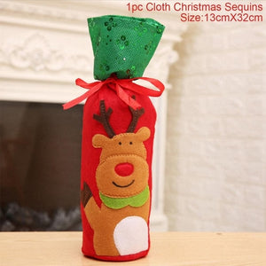 Christmas Wine Bottle Cover